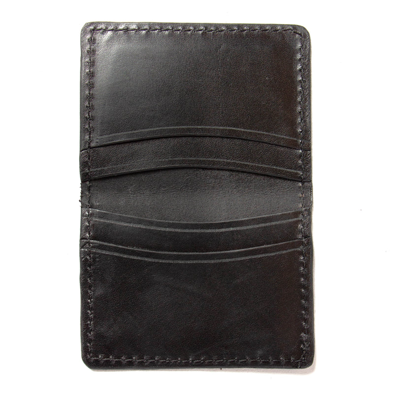 Fold-over Card Wallet (Black)