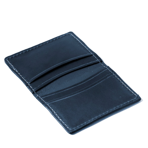 Fold-over Card Wallet (Navy)