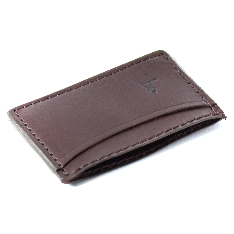 3-Pocket Card Case (Dark Brown)